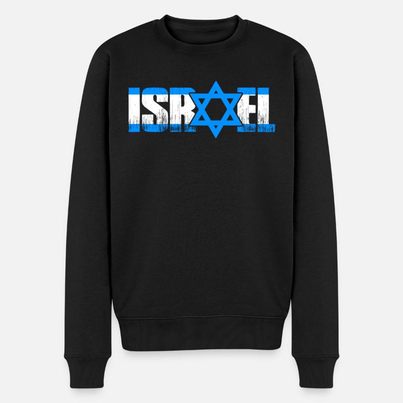 Israël fan - Pull Premium bio Homme - noir