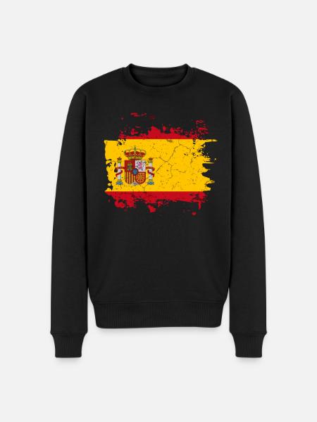 Drapeau Espagne - Pull Premium bio Homme - noir