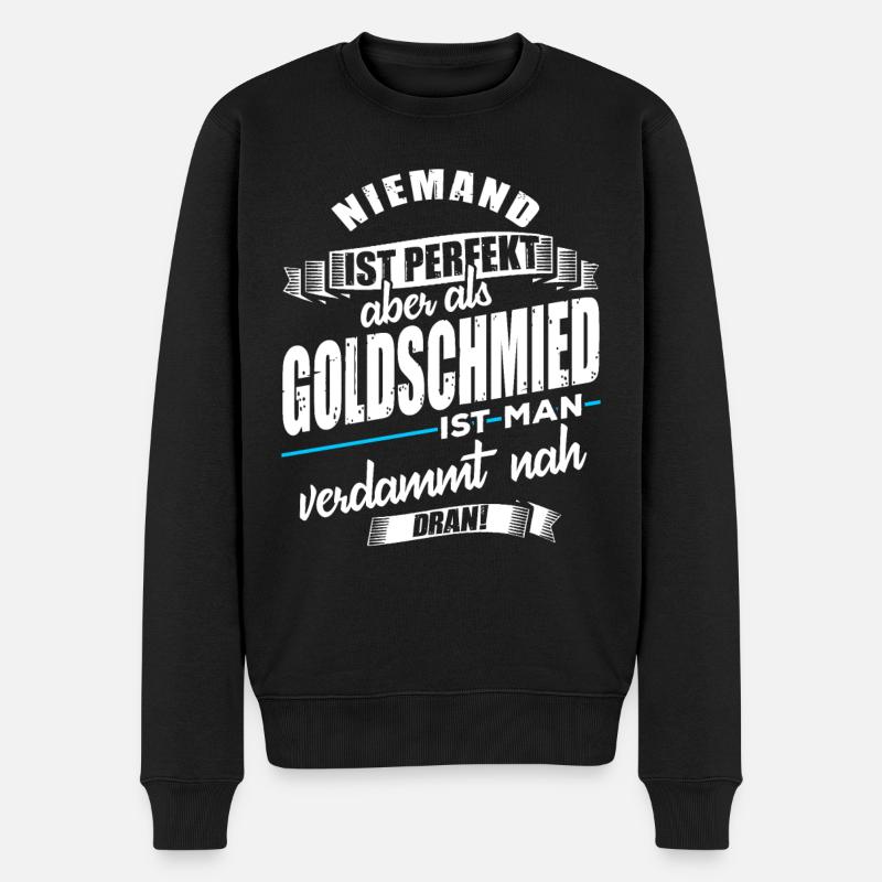 Goldschmied - Männer Premium Bio Pullover - Schwarz