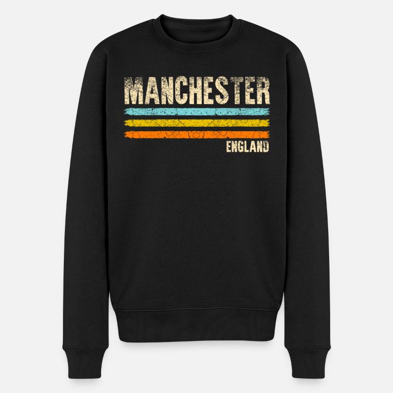 Manchester - Pull Premium bio Homme - noir