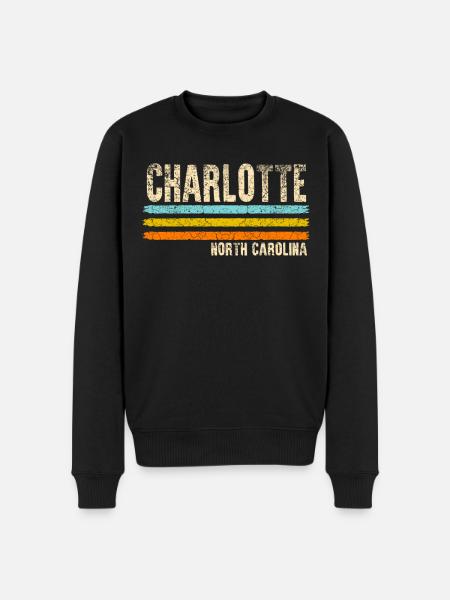 Charlotte North Carolina - Men's Premium Organic Jumper - black