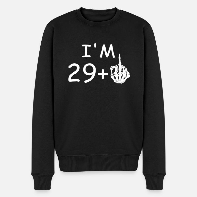 Ich bin 30. Lustiges Geschenk zum 30. Geburtstag. - Männer Premium Bio Pullover - Schwarz