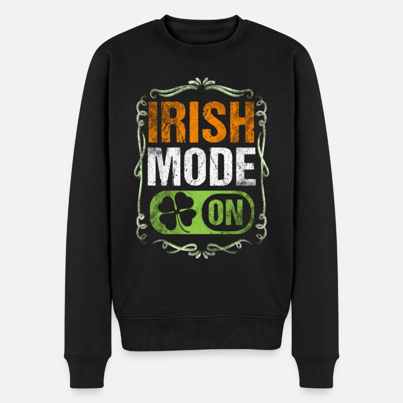 Mode irlandais activé - Pull Premium bio Homme - noir