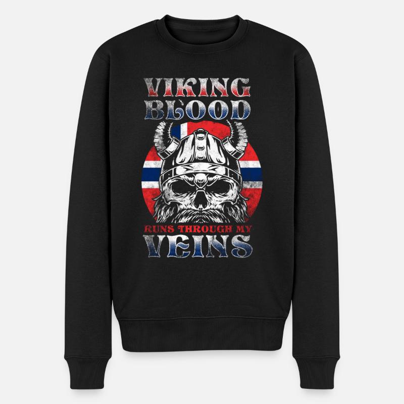 Viking norvégien - Pull Premium bio Homme - noir