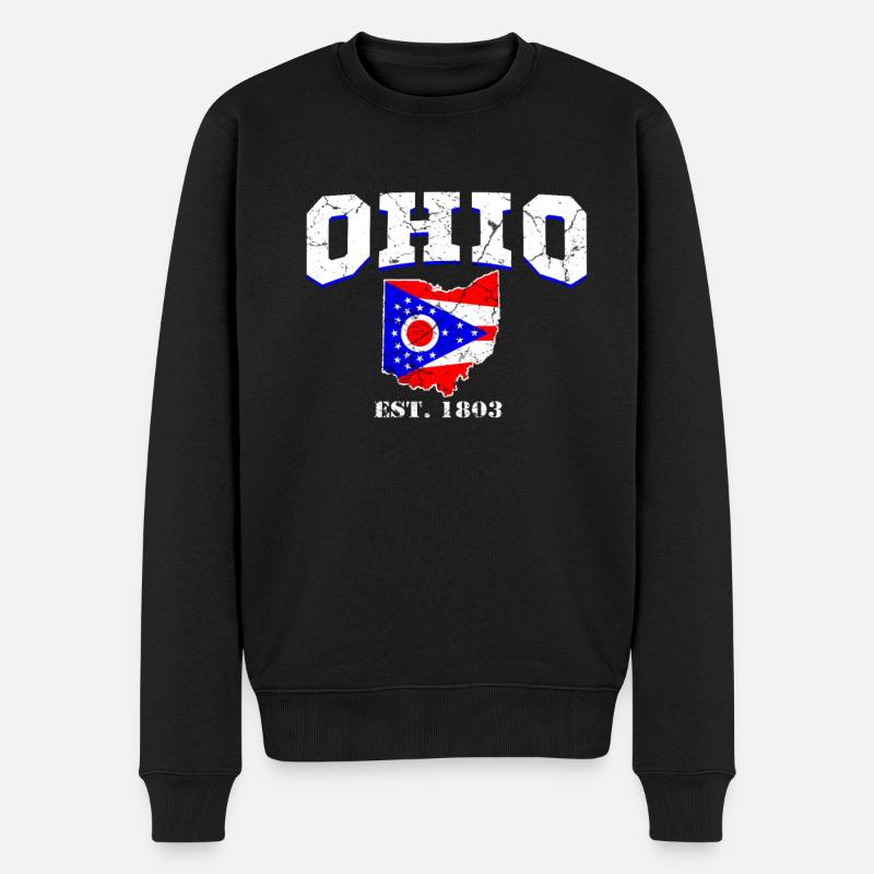 Ohio est. - Pull Premium bio Homme - noir