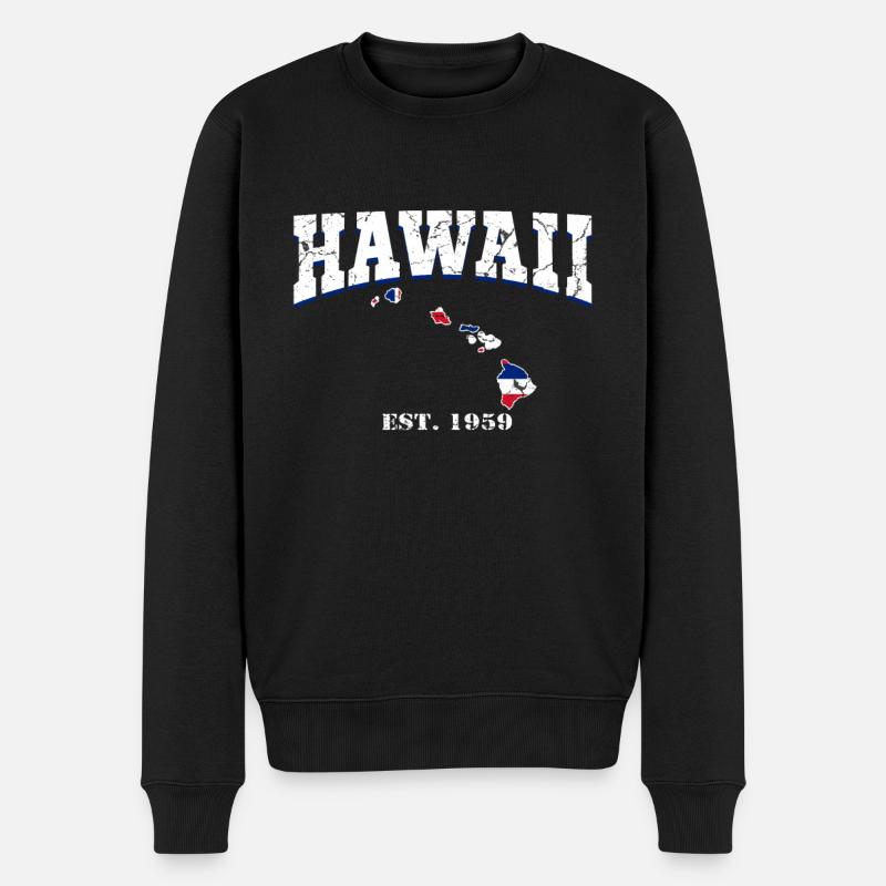 Hawaï - Pull Premium bio Homme - noir