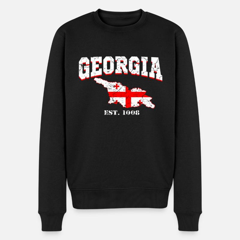 Géorgie - Pull Premium bio Homme - noir