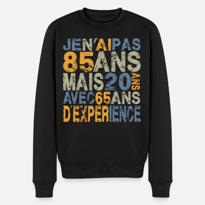 je n'ai pas 85 ans, anniversaire 85 ans - Pull Premium bio Homme - noir