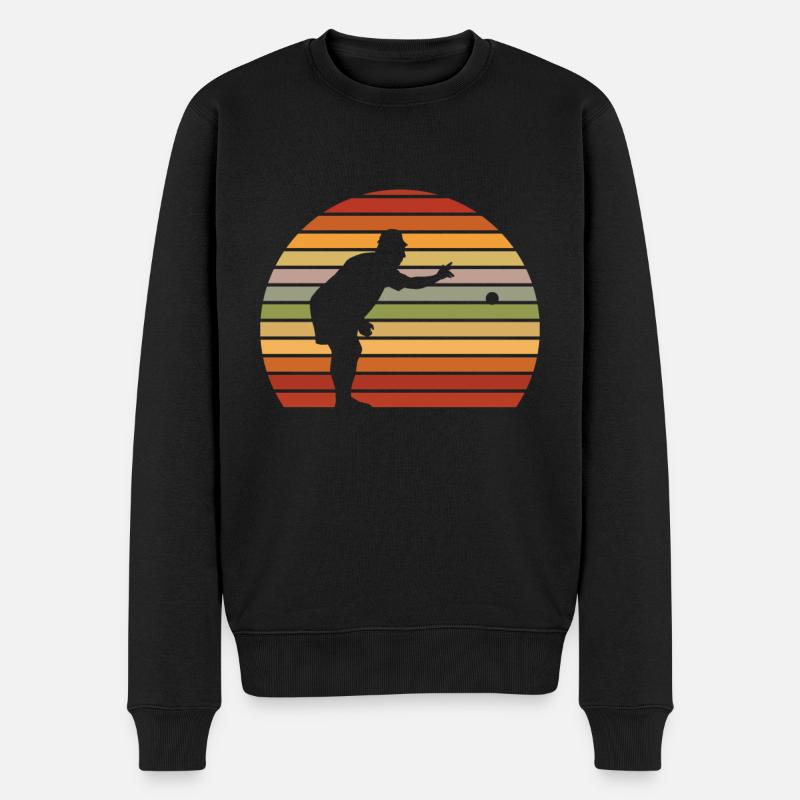 Graphique Petanque Boule - Pull Premium bio Homme - noir