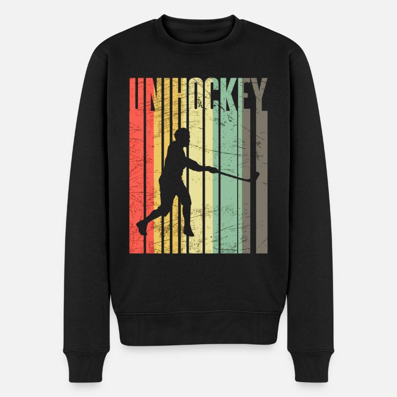 Floorball - Pull Premium bio Homme - noir