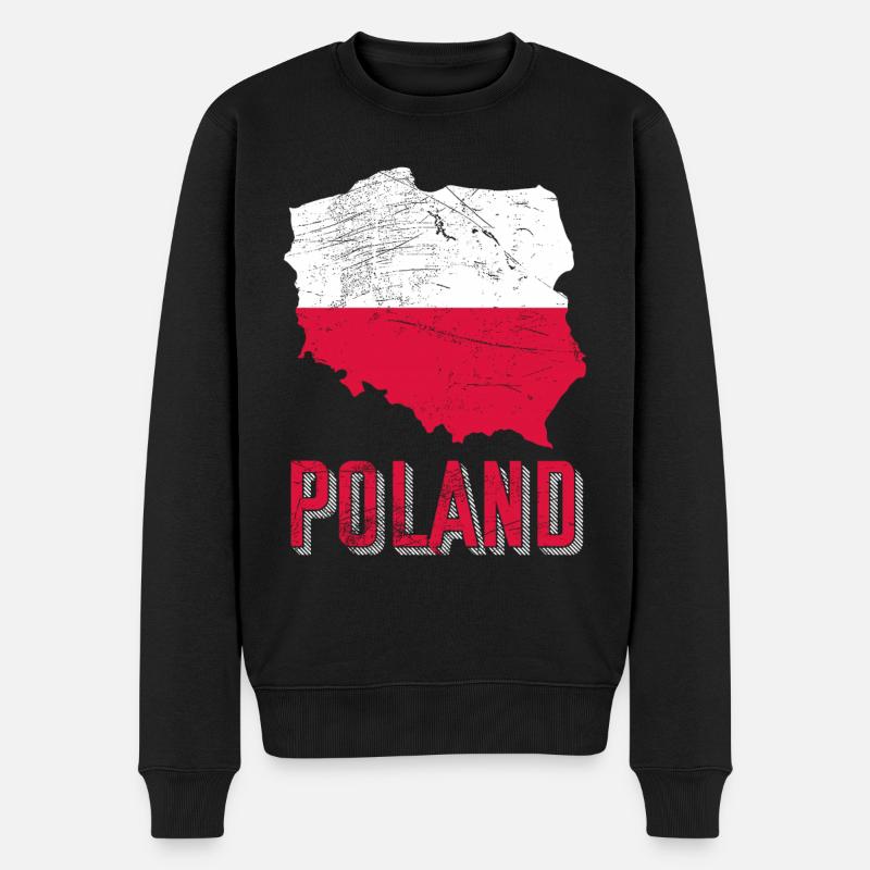 Pologne - Pull Premium bio Homme - noir