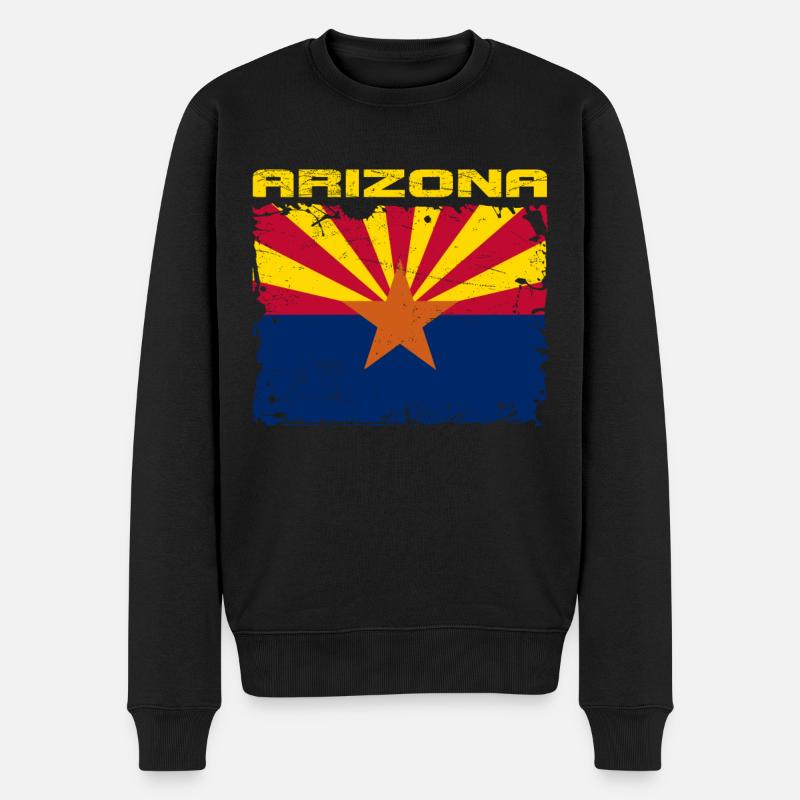 Drapeau de l'Arizona - Pull Premium bio Homme - noir