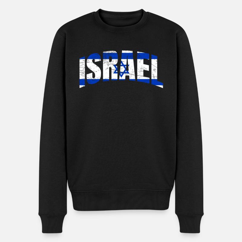 Israël - Pull Premium bio Homme - noir