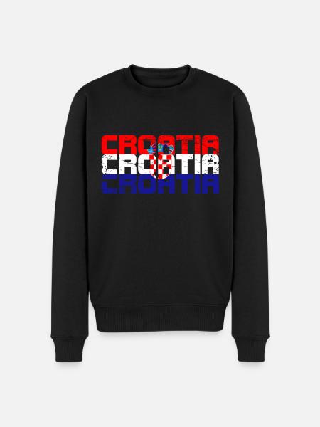 Croatie - Pull Premium bio Homme - noir