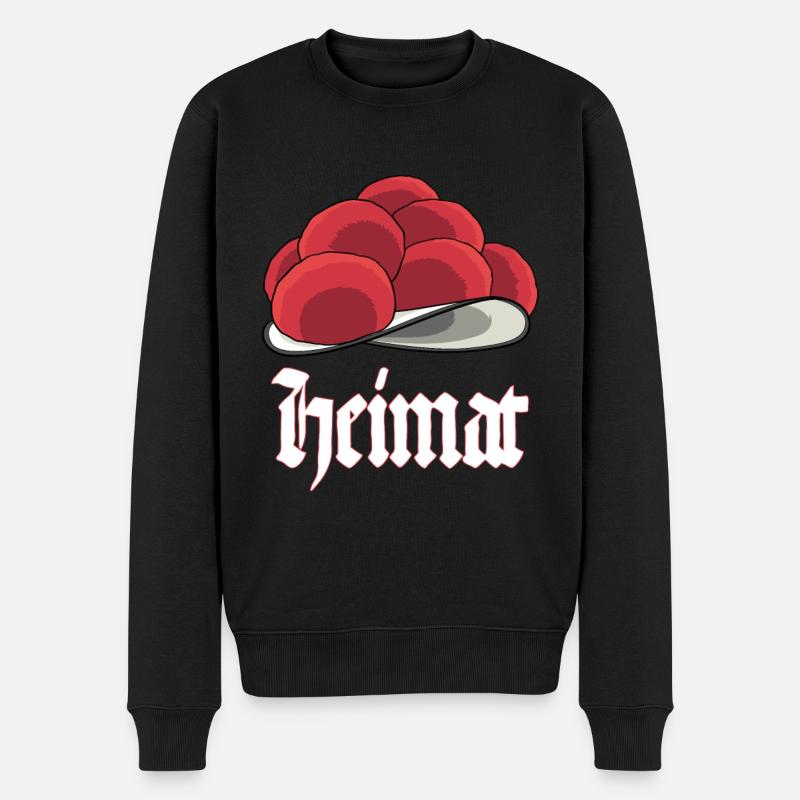 Bollenhut aus dem Schwarzwald ist Heimat Design - Männer Premium Bio Pullover - Schwarz