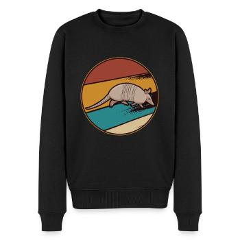 Gürteltier Schuppentier Gepanzert Fossil - Grafik - Männer Premium Bio Pullover - Schwarz - Vorne - Nico (187cm)