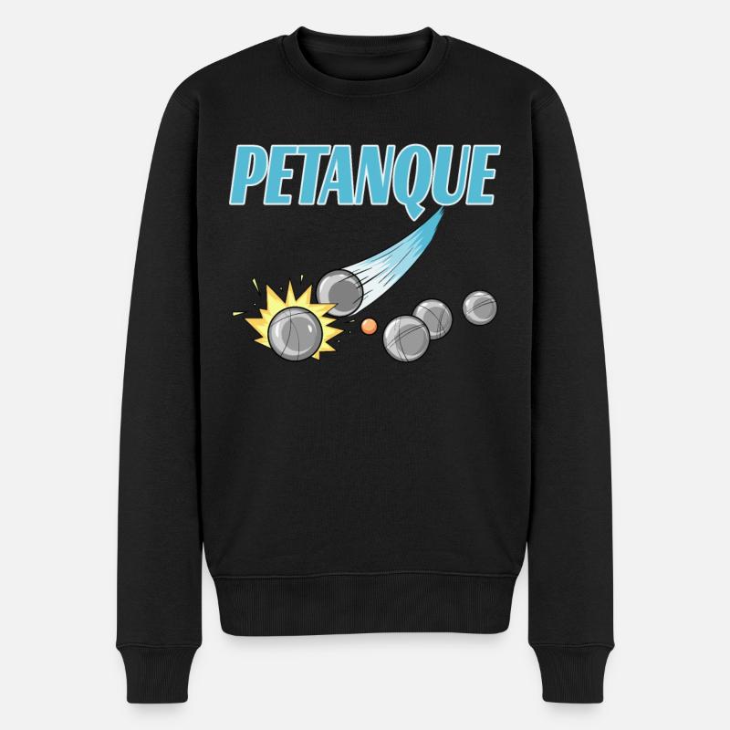 Pétanque pour un joueur de pétanque - Pull Premium bio Homme - noir