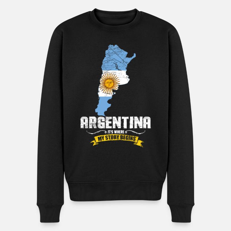 Argentine - Pull Premium bio Homme - noir
