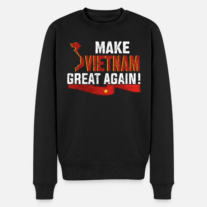 Make Vietnam great again - Men's Premium Organic Jumper - black