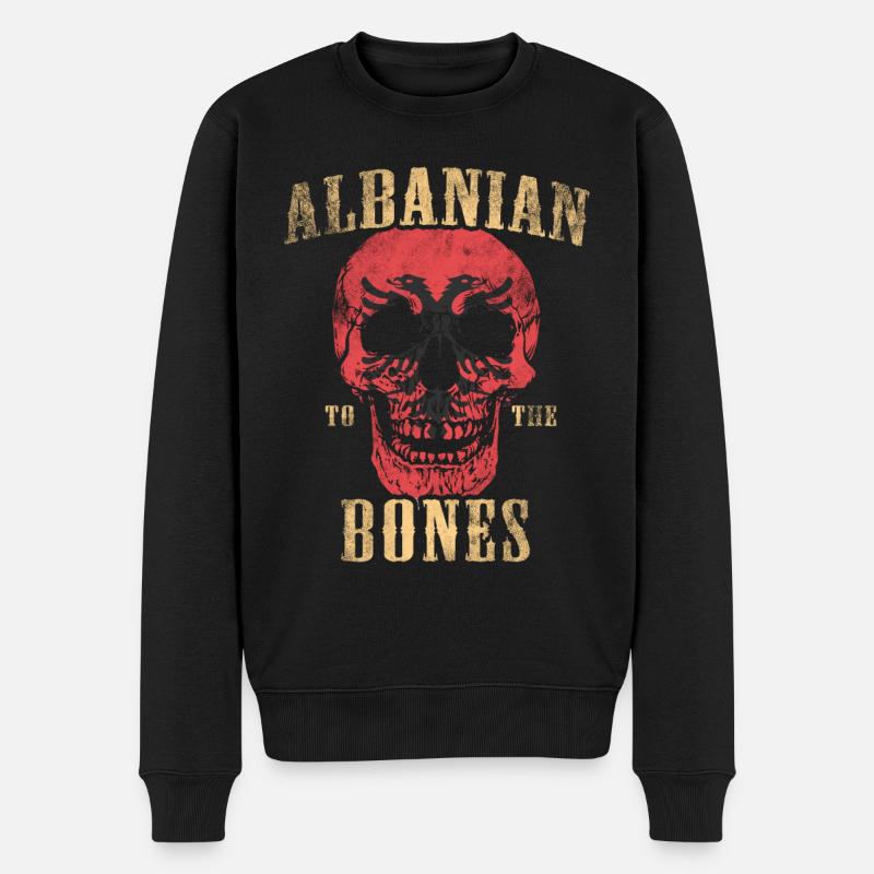 Albanais jusqu'à l'os - Pull Premium bio Homme - noir