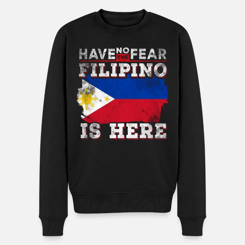 Drôle de Filipino - Pull Premium bio Homme - noir