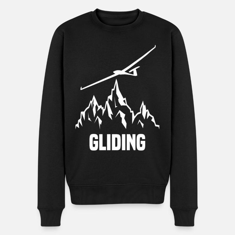 Pilote de planeur planeur planeur - Pull Premium bio Homme - noir