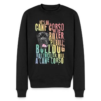 Cane Corso für einen Cane Corso Besitzer Cane - Männer Premium Bio Pullover - Schwarz - Vorne - Nico (187cm)