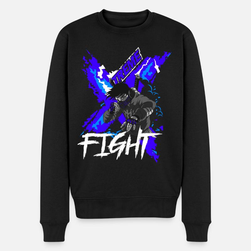 Xtreme Fight Combattant Manga Anime - Pull Premium bio Homme - noir