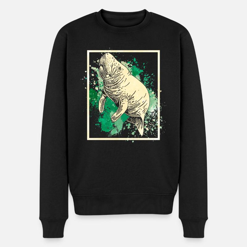 La vaches laitières - Pull Premium bio Homme - noir