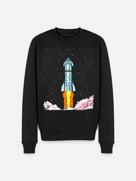 Starship - Men's Premium Organic Jumper - black