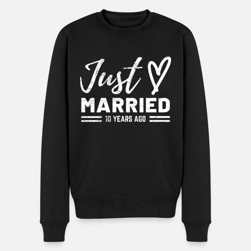10e anniversaire de mariage - Pull Premium bio Homme - noir