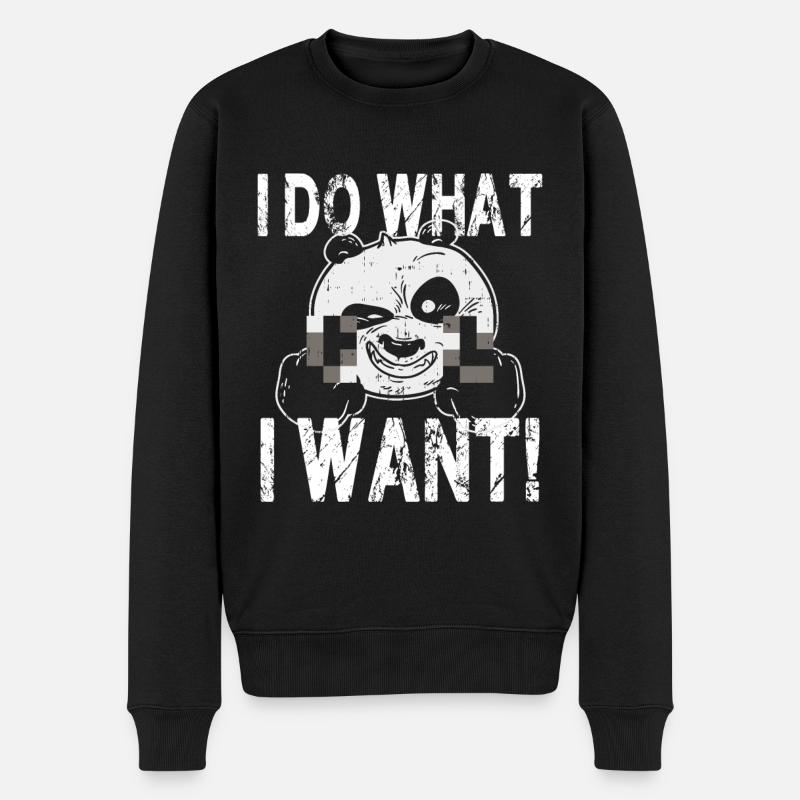 I Do What I Want - Pull Premium bio Homme - noir