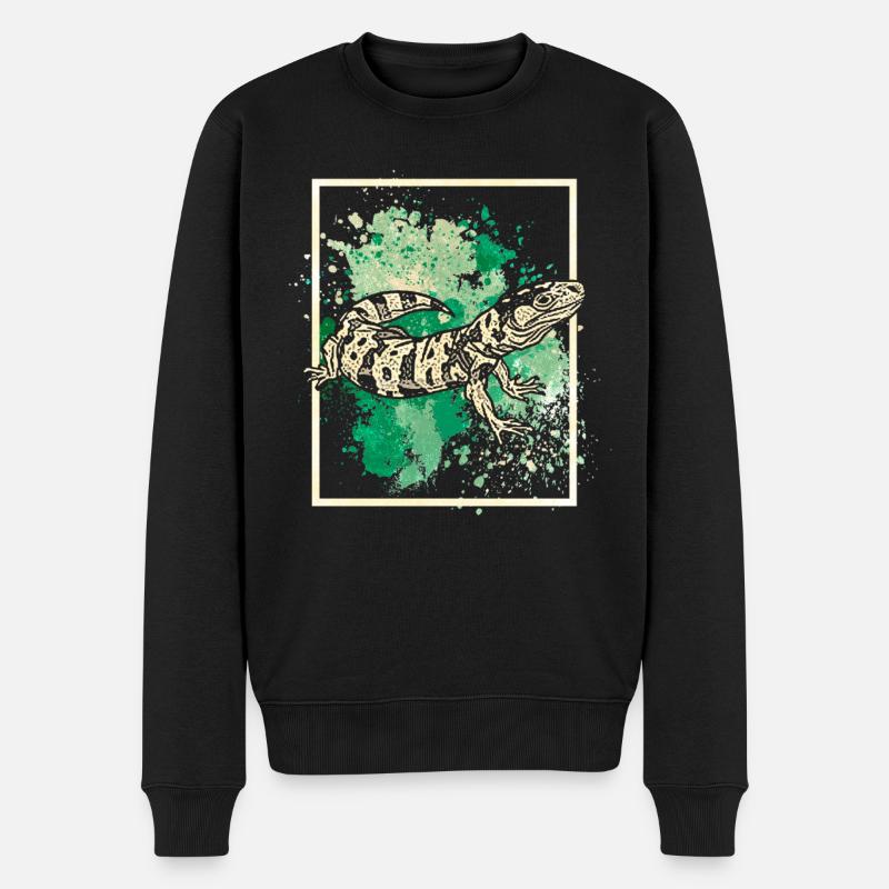 Salamander - Männer Premium Bio Pullover - Schwarz