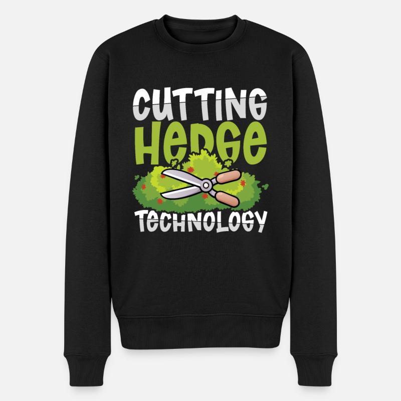 CUTTING HEDGE TECHNOLOGY - Männer Premium Bio Pullover - Schwarz