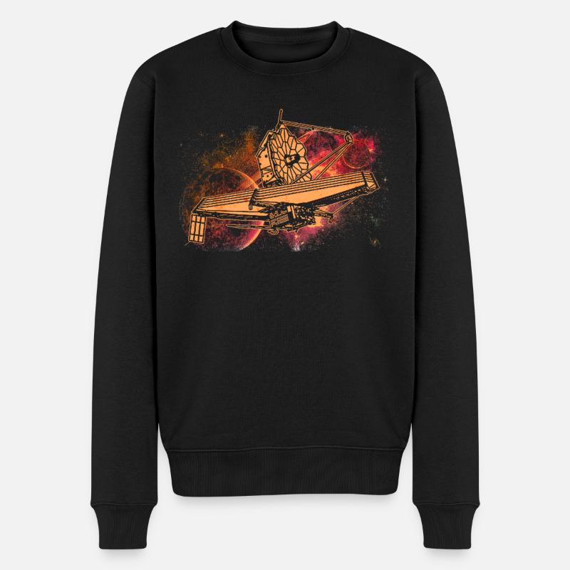 James Webb Weltraumteleskop - Männer Premium Bio Pullover - Schwarz