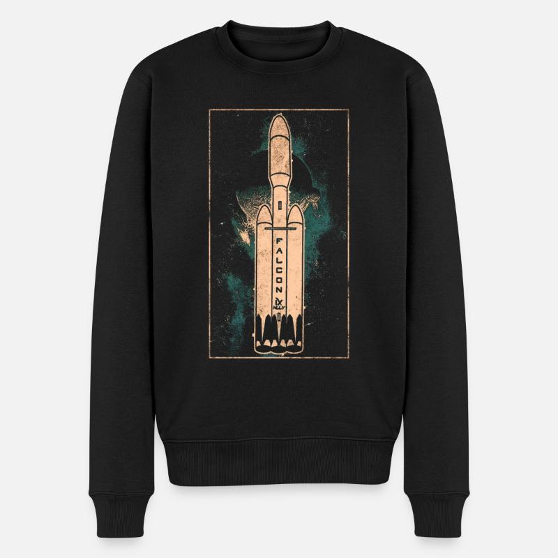 Falcon Heavy Rakete - Pull Premium bio Homme - noir