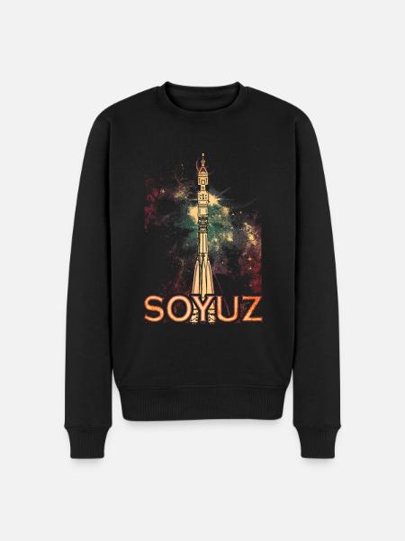 Fusée Soyouz Soyuz - Pull Premium bio Homme - noir