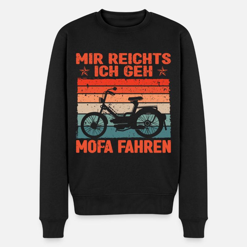 Mobylette Mobylette Scooter - Pull Premium bio Homme - noir