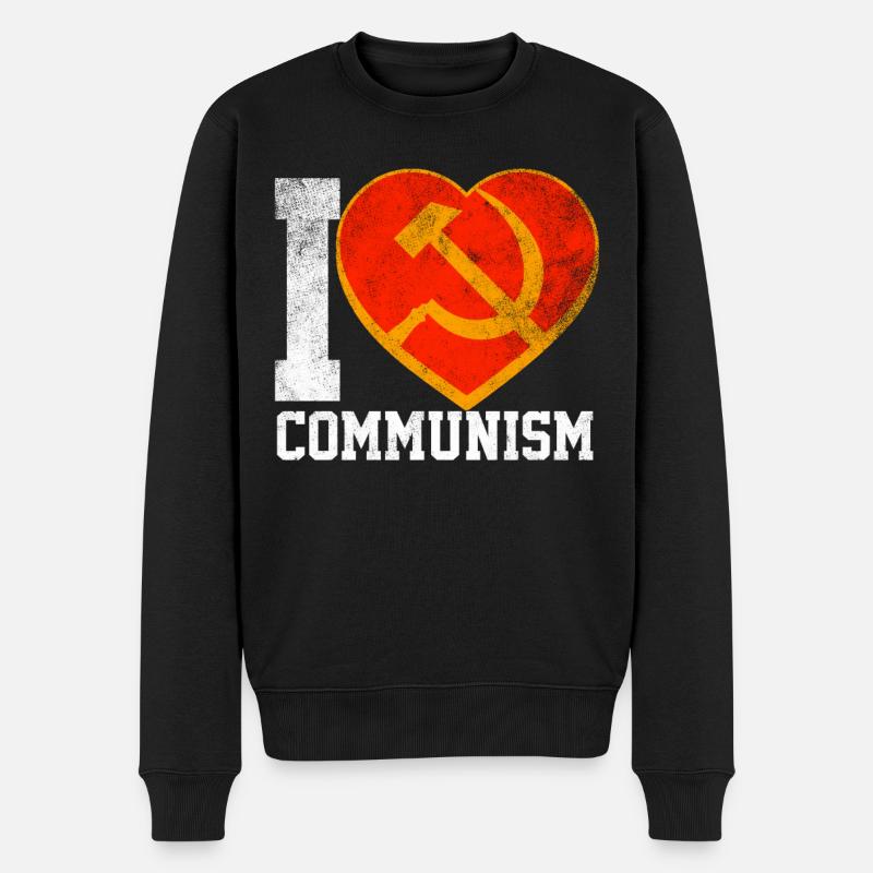 J’aime le communisme - Pull Premium bio Homme - noir