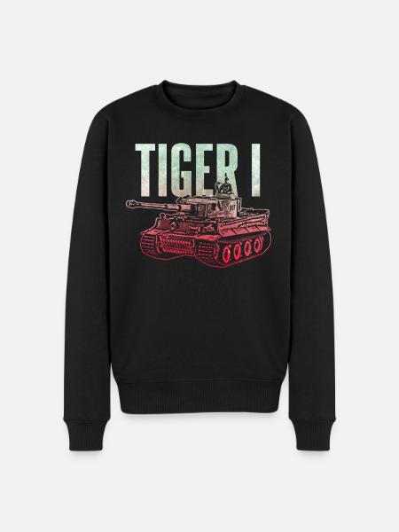 Tiger I Panzer - Männer Premium Bio Pullover - Schwarz