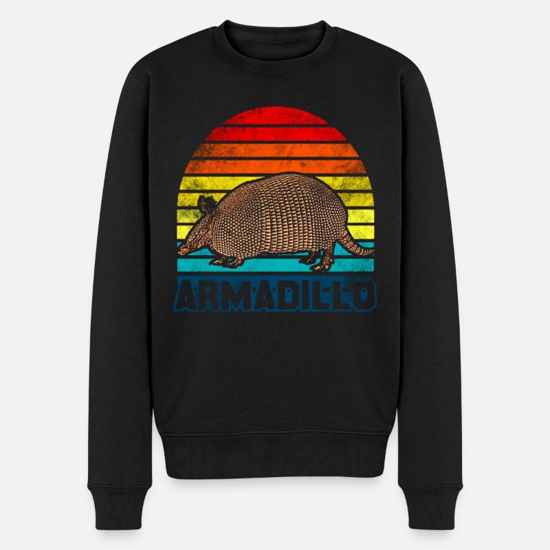 Gürteltier - Männer Premium Bio Pullover - Schwarz