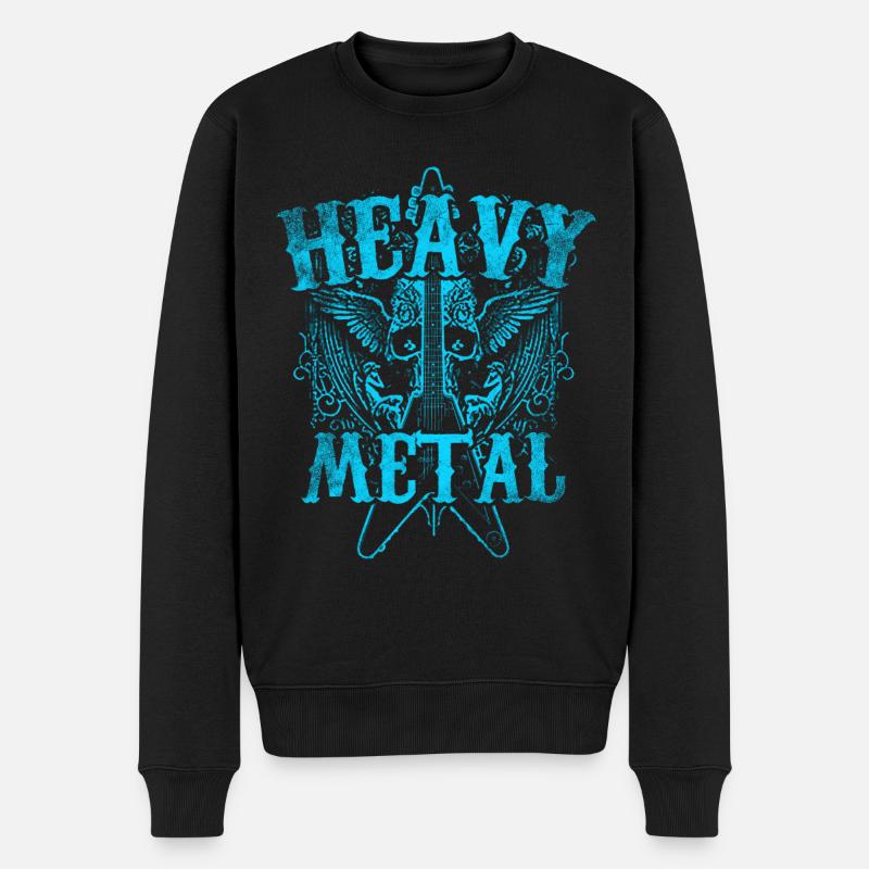 Heavy Metal - Pull Premium bio Homme - noir