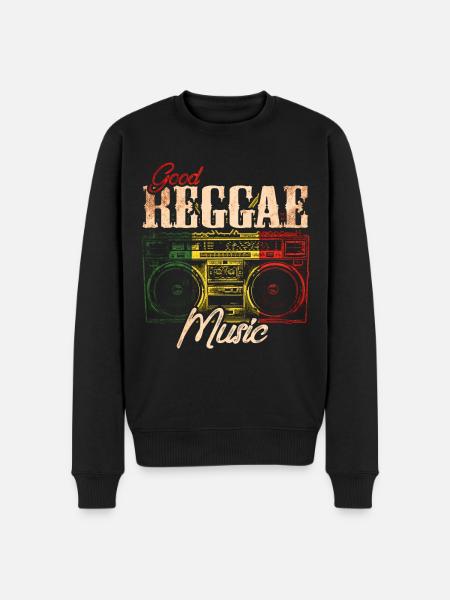Reggae Music - Men's Premium Organic Jumper - black