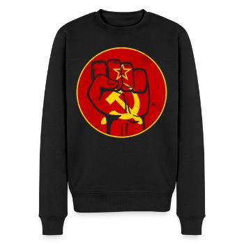 Faust Union soviétique Communisme - Pull Premium bio Homme - noir - Devant - Nico (187cm)