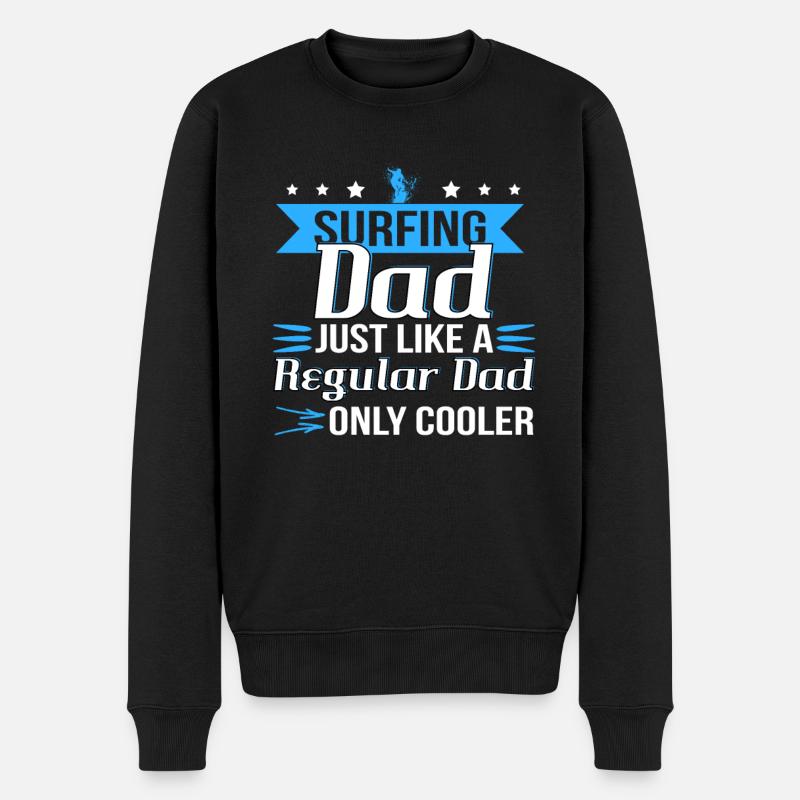 Surfer Papa Dicton - Pull Premium bio Homme - noir