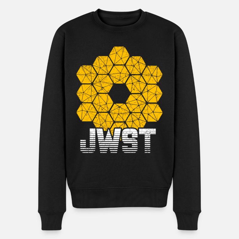 James Webb Weltraum Teleskop - Männer Premium Bio Pullover - Schwarz