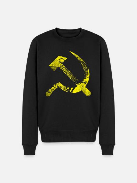 Hammer and sickle - Men's Premium Organic Jumper - black