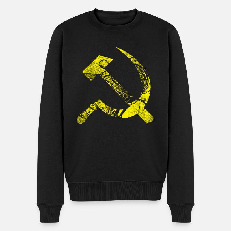 Hammer and sickle - Men's Premium Organic Jumper - black