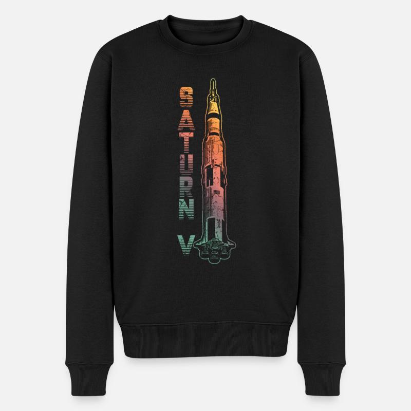 Fusée Saturn V - Pull Premium bio Homme - noir
