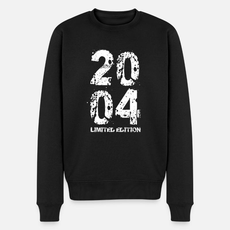 Anniversaire 2004 Numéro d’édition limitée - Pull Premium bio Homme - noir